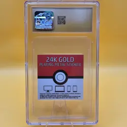 CGC Pristine 10 Bulbasaur 24k Gold Plated Pokemon Card Candy Sticker - Image 2