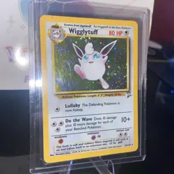 Pokemon TCG Wigglytuff Base Set 2 Holo Unlimited Rare Card 19/130 Lp - Image 3