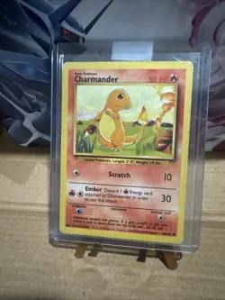 Pokemon Charmander Card #46/102 1995 Base Set - Image 1