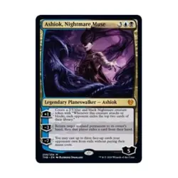WOTC MtG Theros Beyond Death Ashiok, Nightmare Muse (MR) (Foil) NM - Image 1