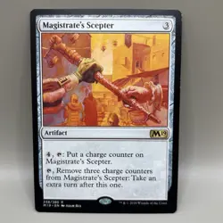 MTG RARE M19 Magistrate's Scepter - NM - Artifact - 238/280 - Image 1