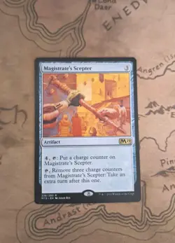 MTG RARE M19 Magistrate's Scepter - NM - Artifact - 238/280 - Image 1