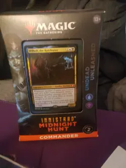 Free Shipping Innistrad: Midnight Hunt Commander Deck: Undead Unleashed MTG NIB 630509987153 - Image 1
