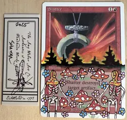 MTG Revised Shatter Alter Altered Sketch Art Amy WEBER Magic - Image 1