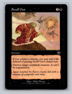 MTG Snuff Out - Magic the Gathering Mercadian Masques - MP - Image 1