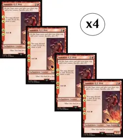 4x - Summon: G.F. Ifrit - x4 - Final Fantasy - C NM MTG - Image 1