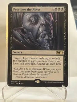 Peer into the Abyss, (NM), Core Set 2021, Magic the Gathering MTG - Image 1
