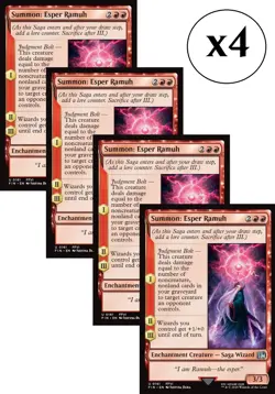 4x - Summon: Esper Ramuh - x4 - Final Fantasy - UC NM MTG - Image 1