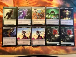 MTG 10 x Double Sided Token Secret Lair Commander Deck: Everyone's Invited NM!! - Image 1