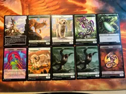MTG 10 x Double Sided Token Secret Lair Commander Deck: Everyone's Invited NM!! - Image 2