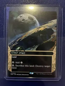 MTG Strip Mine Borderless Edge Of Eternities: Stellar Sights - Image 1