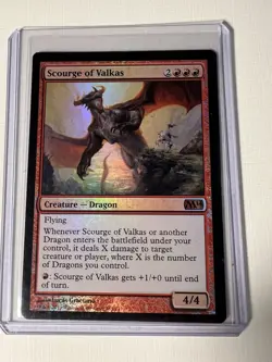 MTG FOIL Scourge of Valkas Core Set 2014 Magic the Gathering - Image 3