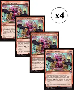 4x - Sorceress's Schemes - x4 - Final Fantasy - UC NM MTG - Image 1