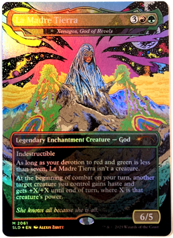 MTG La Madre Tierra - Xenagos, God of Revels (Rainbow Foil) Secret Lair 2061 NM - Image 1