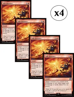 4x - Self-Destruct - x4 - Final Fantasy - UC NM MTG - Image 1