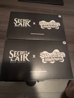 x2 MTG Secret Lair x SpongeBob SquarePants Internet sensation NON-FOIL - Image 1