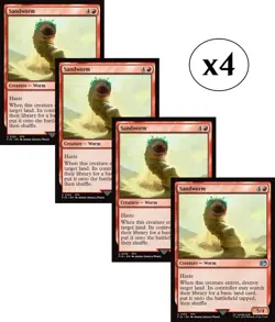 4x - Sandworm - x4 - Final Fantasy - UC NM MTG - Image 1