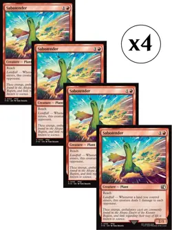 4x - Sabotender - x4 - Final Fantasy - C NM MTG - Image 1