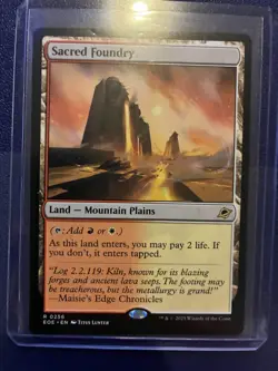 MTG Sacred Foundry Edge of Eternities - Image 1