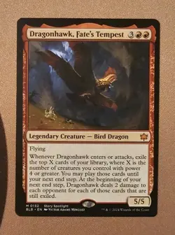 MTG Dragonhawk, Fate's Tempest x1 NM from Bloomburrow - Image 1