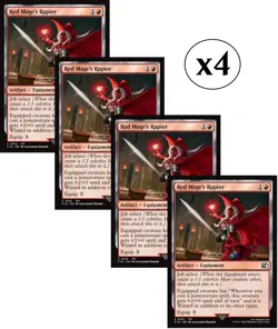 4x - Red Mage's Rapier - x4 - Final Fantasy - C NM MTG - Image 1