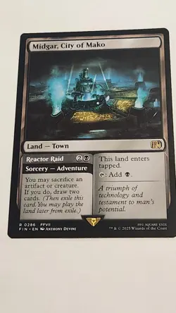 MTG NM Midgar, City of Mako 286 FINAL FANTASY FIN NON FOIL Magic the Gathering - Image 1