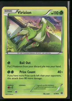 Virizion 12/98 Holo - Pokemon TCG Ancient Origins 2015 - Image 1