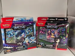 Pokemon Destined Rivals Steven & Marnie Rival Battle Decks- 2 box lot - Image 1