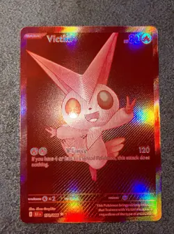 Pokemon TCG Card Victini BWR 171/086 Black Bolt Red Holo - Image 3