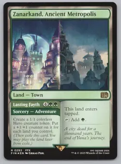 MTG - Final Fantasy - FOIL Zanarkand, Ancient Metropolis #293 -g572 - Image 1