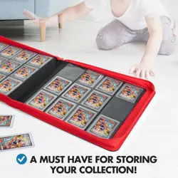 Trading Card Binder: 384 12-Pocket Top Loader, Pokemon, Yugioh, MTG, TCG Collect - Image 5