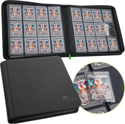 Trading Card Binder: 384 12-Pocket Top Loader, Pokemon, Yugioh, MTG, TCG Collect - Image 1