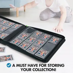 Trading Card Binder: 384 12-Pocket Top Loader, Pokemon, Yugioh, MTG, TCG Collect - Image 3