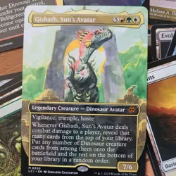 Gishaths Full Art DINOSAURS Party Family Fun Game *COMMANDER DECK* 100 MTG Cards - Image 1