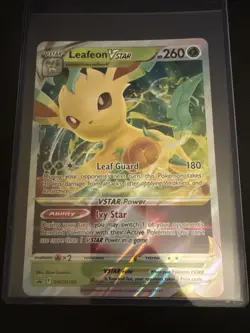 Pokemon Tcg Leafeon Vstar Swsh195 Jumbo Oversized Card Toploader - Image 1
