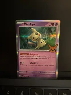 Mimikyu 037/091 Pokemon Trick Or Trade Holo 2024 Halloween Promo Card NM - Image 1