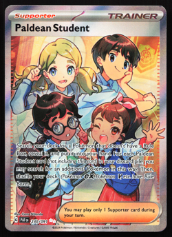 Paldean Student 230/091 Paldean Fates Full Art Ultra Rare Near Mint Pokemon Card - Image 1