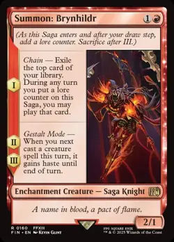 Summon: Brynhild | MTG | Final Fantasy | REG | NM | #160 - Image 1