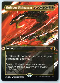 Ruinous Ultimatum Borderless - Special Guests - MTG - Magic - Near Mint - Image 1