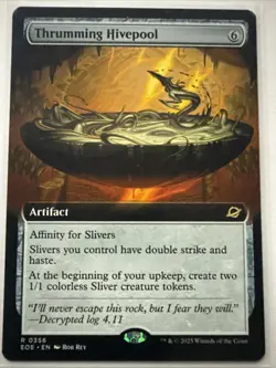 MTG Thrumming Hivepool 0356 Rare EXTENDED ART Edge of Eternities NM - Image 1