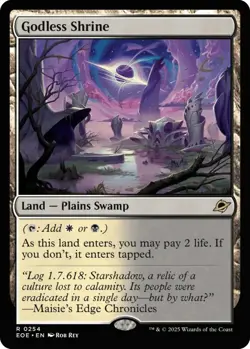 Godless Shrine x1 MTG Magic the Gathering - Edge of Eternities - Image 1