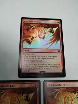 Cast into the Fire x3 _ 1 FOIL + 2 non-foil MTG - Image 2