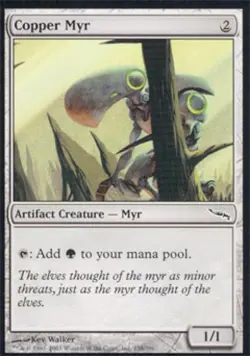 Copper Myr - Light Play MTG Mirrodin - Image 1