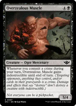 Overzealous Muscle - 97 - OTJ - NM - MTG - Magic the Gathering - Image 1