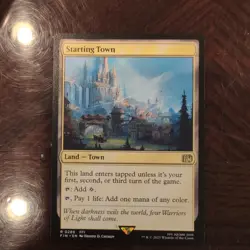 Starting Town MtG Final Fantasy Rare Land 289 Non-Foil - Image 1