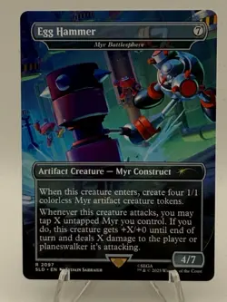 Egg Hammer - Myr Battlesphere 2097 Sonic Secret Lair Drop SLD MTG Magic Non-Foil - Image 1