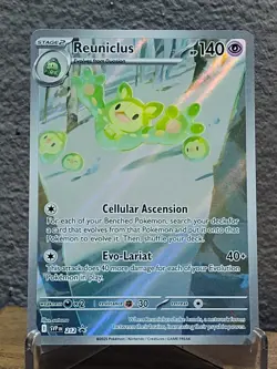 Reuniclus 212 SVP Pokemon Scarlet & Violet Black Bolt Tech Sticker Promo Mint NM - Image 1