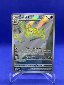 Reuniclus 212 SVP Pokemon Scarlet & Violet Black Bolt Tech Sticker Promo Mint NM - Image 1