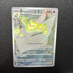 Reuniclus 212 SVP Pokemon Scarlet & Violet Black Bolt Tech Sticker Promo Mint NM - Image 1