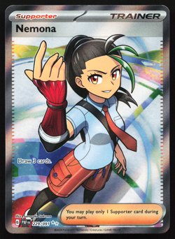 Nemona 229/091 Paldean Fates Full Art Ultra Rare Near Mint Pokemon Card - Image 1